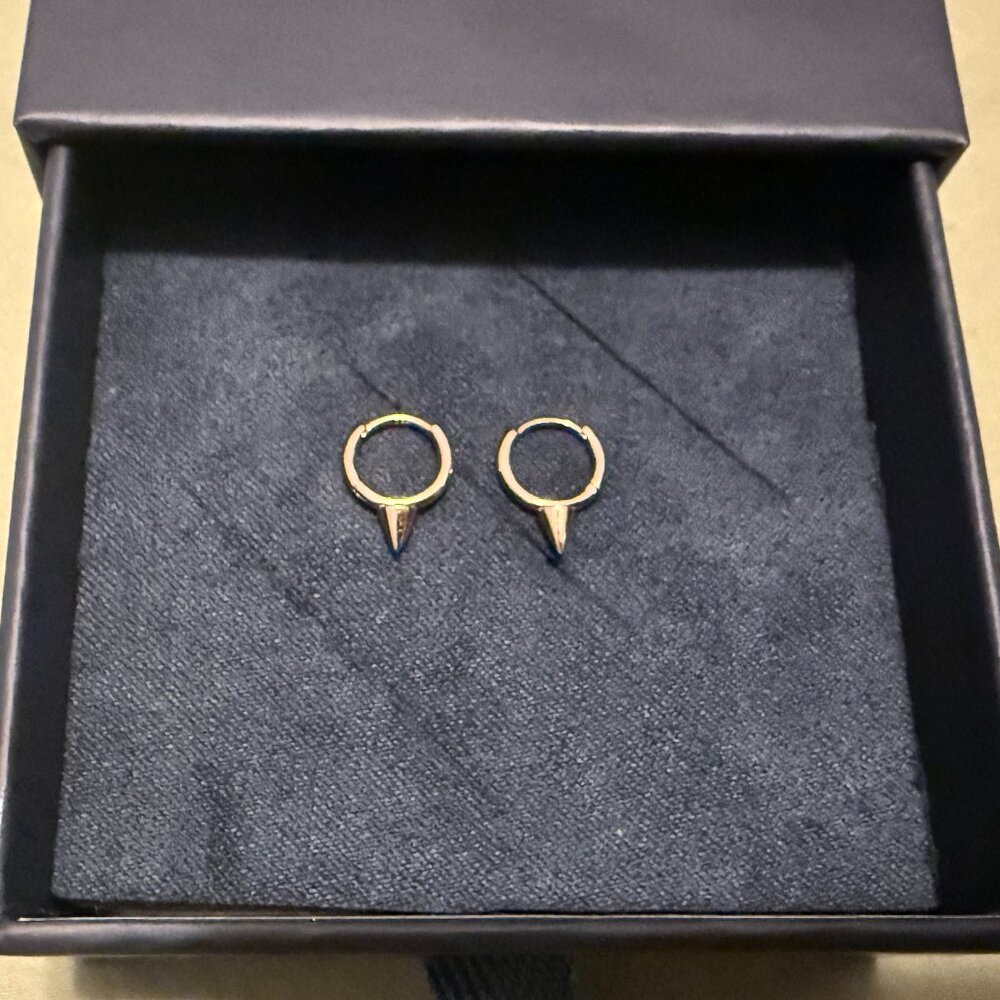 MARIA TASH RG Short Spike Hoop Earring 6.5mm (Single) - Picture 2 of 6